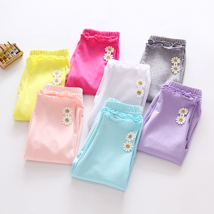 B10487A女の子のキャンディーカラー綿レギンス-ズボン問屋・仕入れ・卸・卸売り
