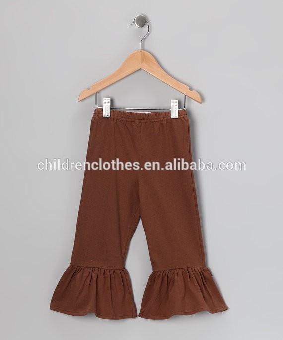 ブティックの女の子衣類ファッション安い茶色の子供パンツ冬春夏パンツ-ズボン問屋・仕入れ・卸・卸売り