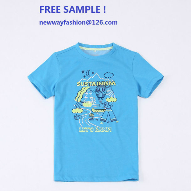 2015子供のショートスリーブt- プリントのシャツの綿の子供のtシャツ卸売-キッズ服　Tシャツ問屋・仕入れ・卸・卸売り