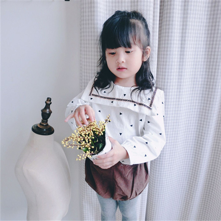 YD3232autumn子供服ラペルロングスリーブファッション子供tシャツ-キッズ服　シャツ、トップス問屋・仕入れ・卸・卸売り