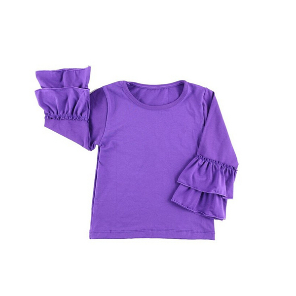 最新デザインの服熱い販売紫pettitops赤ちゃんサテン-キッズ服　シャツ、トップス問屋・仕入れ・卸・卸売り