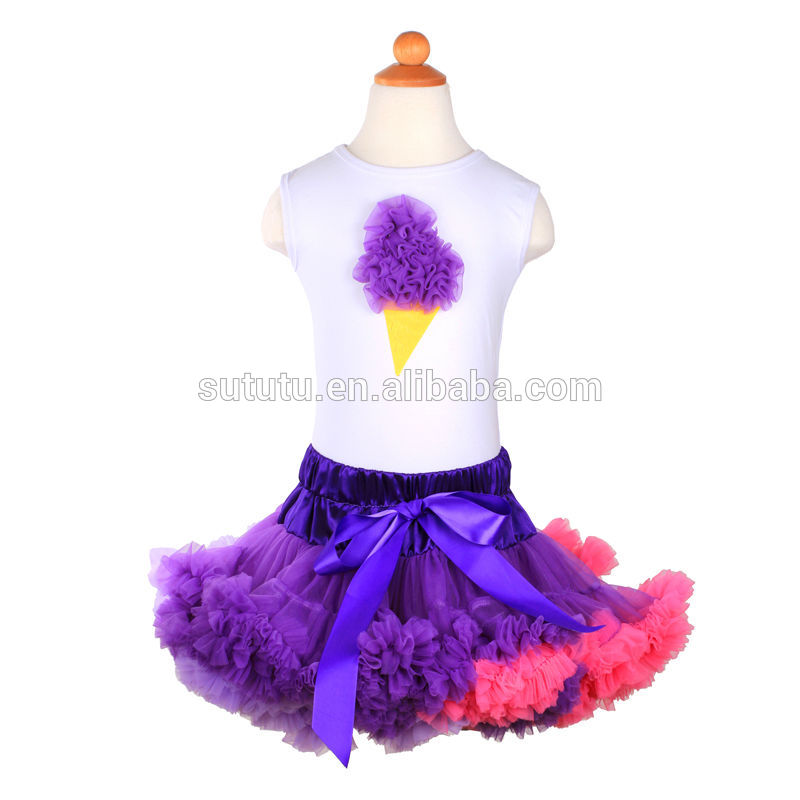 愛らしい女の子のモデルデザインのスカートフリルノースリーブ弓を持つふわふわcolorul花柄シフォンスカート-ジュニア服（女）スカート問屋・仕入れ・卸・卸売り