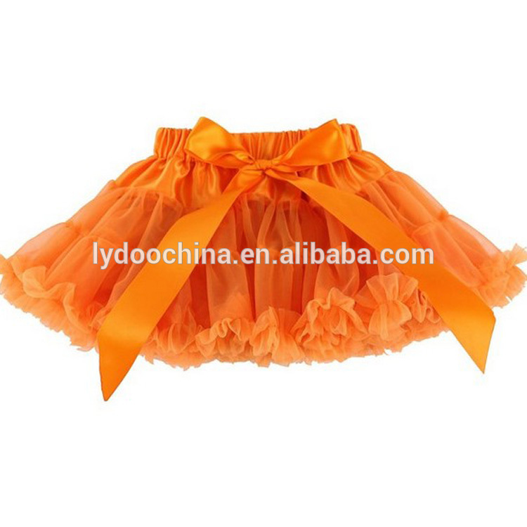 オレンジ ファッション デザイン トップ品質女の子チュチュスカート-ジュニア服（女）スカート問屋・仕入れ・卸・卸売り