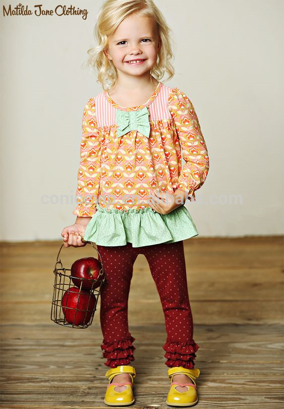 子供女の子マチルダリメイクプレッピーブティック服セット用卸売-ジュニア服（女）スカート問屋・仕入れ・卸・卸売り
