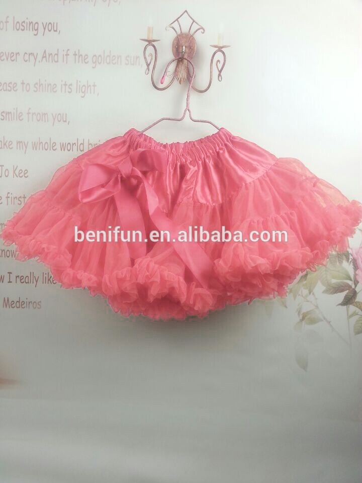 人気の夏誕生日ペチコートバレエプリンセスドレスシフォン女の赤ちゃんの子供の日バレンタイン多色フワフワチュチュスカート-ジュニア服（女）スカート問屋・仕入れ・卸・卸売り