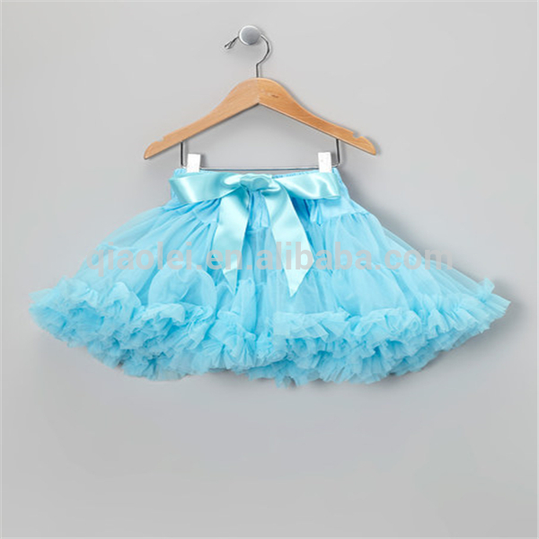 ライトブルー女の赤ちゃんふわふわpettiskirts女の子のチュチュスカートパーティー摩耗幼児· liggle女の子-プラスサイズドレス、スカート問屋・仕入れ・卸・卸売り