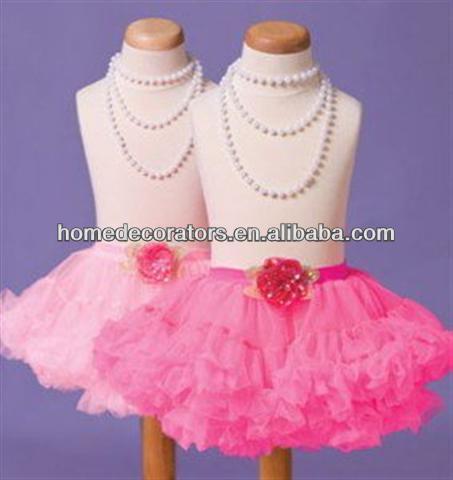 新しいスタイルの夏2014年美しいサテンの花ふくらんでいる女の子ペチコート用pengpengスカート-ジュニア服（女）スカート問屋・仕入れ・卸・卸売り