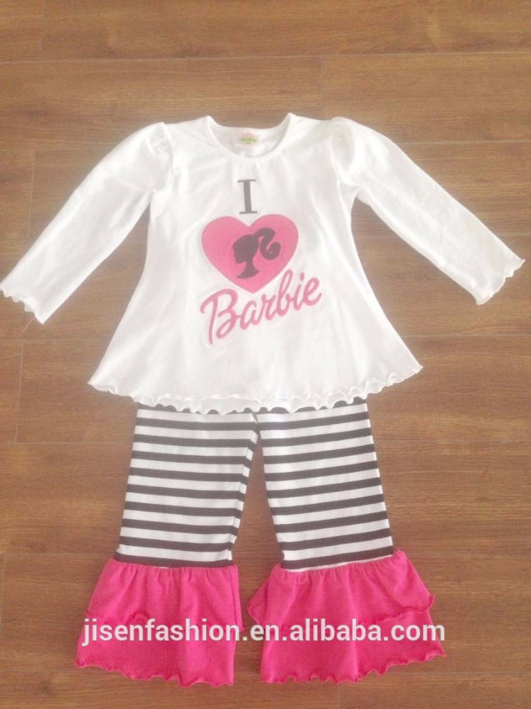 ブティックコットンベビー女の子バレンタインの日の服装-キッズ服　セット問屋・仕入れ・卸・卸売り