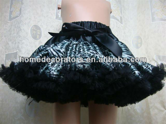 ゼブラと黒2014年chiffionpettiskirt夏の女の子のための女の子のスカート-ジュニア服（女）スカート問屋・仕入れ・卸・卸売り