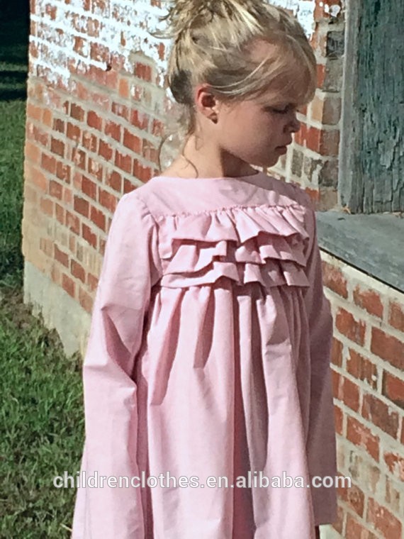子供フォーマルドレス女の子純粋なフリル赤ちゃん長袖女の子のドレス-ジュニア服（女）スカート問屋・仕入れ・卸・卸売り