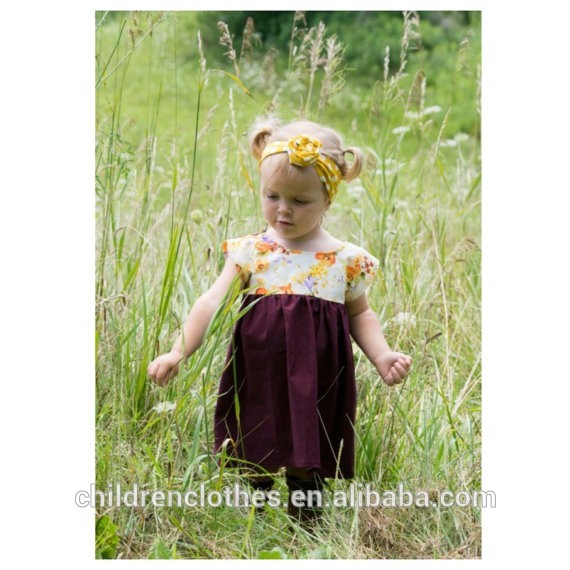 美しいロングfrocks画像花ガールスモックドレスベビー女の子ドレス-ジュニア服（女）スカート問屋・仕入れ・卸・卸売り
