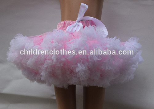 新しい女の子ホット ピンク で白い花ふわふわ ペチコート赤ちゃん チュチュドレス-プラスサイズドレス、スカート問屋・仕入れ・卸・卸売り