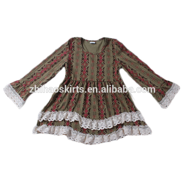最新のファッションドレス長袖冬子供服女の子のドレス赤ちゃんの女の子コットンドレス-ジュニア服（女）ドレス問屋・仕入れ・卸・卸売り