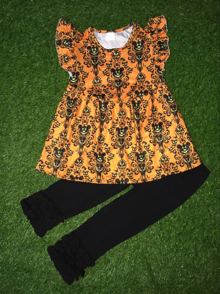 ハロウィン美しいゴースト光pantalones衣装子供女の子フリルパンツ扮-キッズ服　セット問屋・仕入れ・卸・卸売り