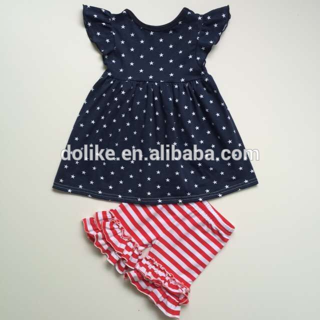 パールドレスセット用赤ちゃん女の子独立した日服月愛国衣装子供フリル服-キッズ服　セット問屋・仕入れ・卸・卸売り