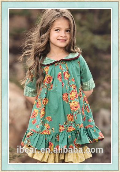 こうるさい服ヴィンテージリメイク赤ちゃんブティックフロック衣装幼児2016秋卸売子供のブティックドレス-ジュニア服（女）ドレス問屋・仕入れ・卸・卸売り