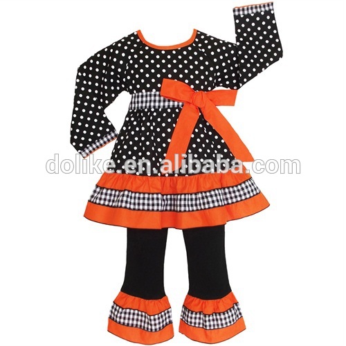 卸売子供服2015ベビーフリルパンツセットの女の子ハロウィーンの衣装-キッズ服　セット問屋・仕入れ・卸・卸売り