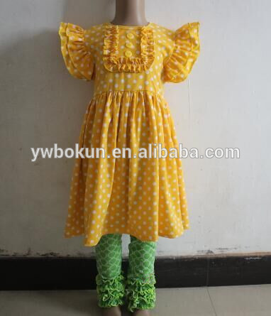 リメイク赤ちゃん女の子チュニックドレス&アイシングレギンスセット春服2016新しい-問屋・仕入れ・卸・卸売り