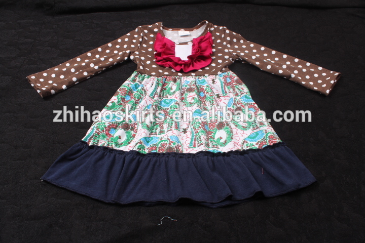 新しいファッションキッズ女の子cottton長袖子供パーティードレス-ジュニア服（女）ドレス問屋・仕入れ・卸・卸売り