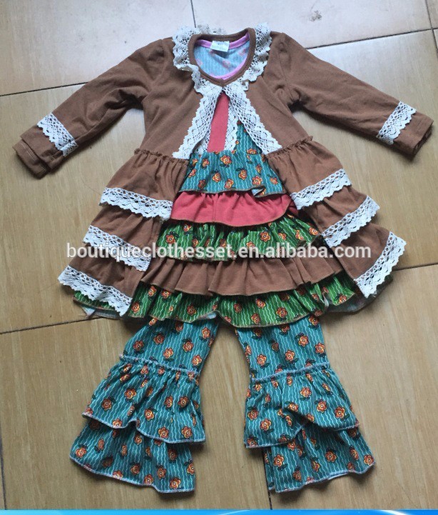 秋のブティック女の子服子供ブティック服秋2016卸売服代理店中国-キッズ服　セット問屋・仕入れ・卸・卸売り