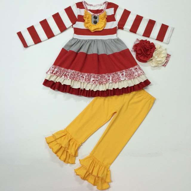 2016卸売かなりベビーブティック服クスクスムーンリメイク衣装女の子秋セット-キッズ服　セット問屋・仕入れ・卸・卸売り