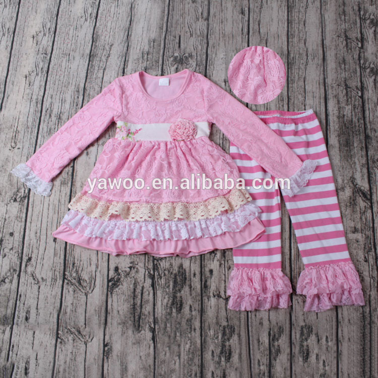 Yawoo 2016トルコ卸売子供服レースのドレスベビー服秋デザイン服キッズファッション服セット-キッズ服　セット問屋・仕入れ・卸・卸売り