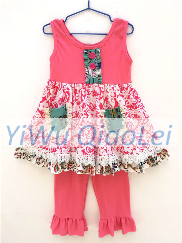 ブティック子供服セットノースリーブ子供服衣装夏2016卸売服メーカー中国義烏-キッズ服　セット問屋・仕入れ・卸・卸売り