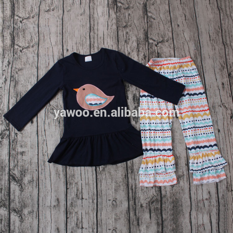 2016子供服子供女の赤ちゃんブティック服セットフリルパンツマッチング服セット-キッズ服　セット問屋・仕入れ・卸・卸売り