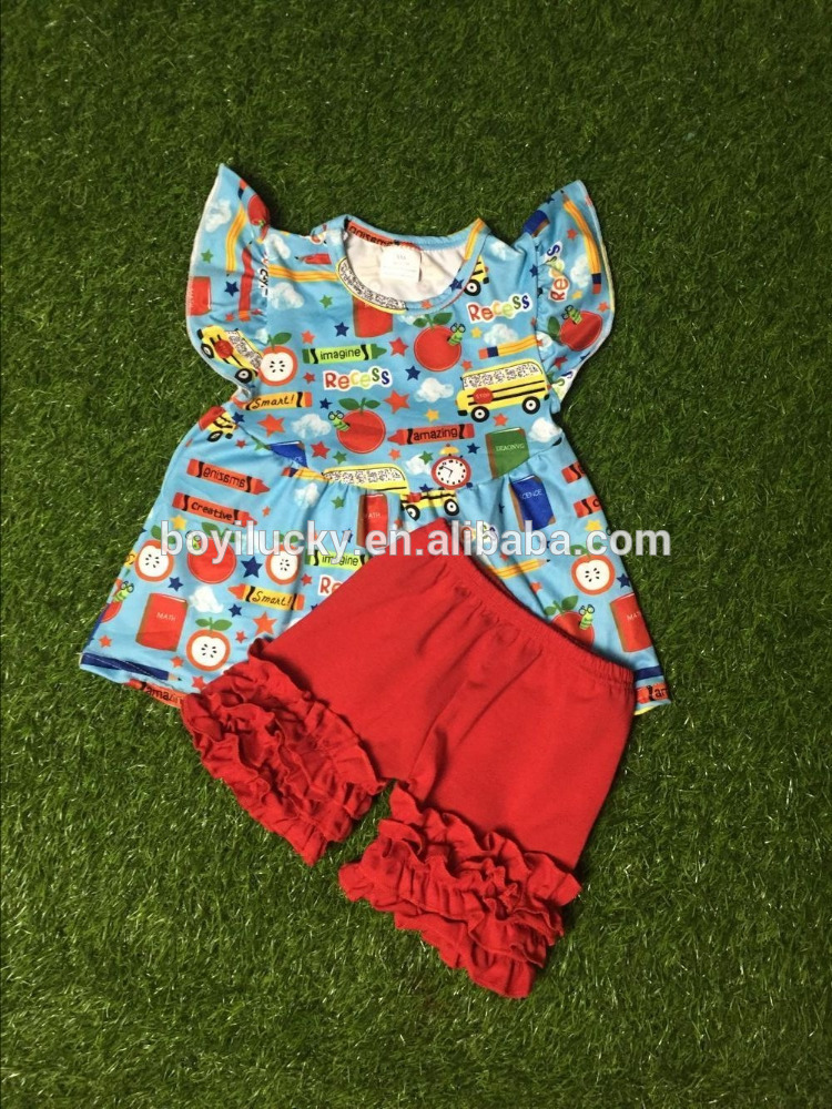 女の子バックに学校服衣装ページェント24ヶ月サイズ2 t 3 t 4 t 5 t 6 7 8 t赤服回日の幼稚園就学前のトップ-キッズ服　セット問屋・仕入れ・卸・卸売り