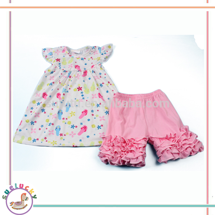 カラフルなかわいいスリッパ印刷韓国夏子供カジュアルキッズセットsoftextile赤ちゃん服-キッズ服　セット問屋・仕入れ・卸・卸売り