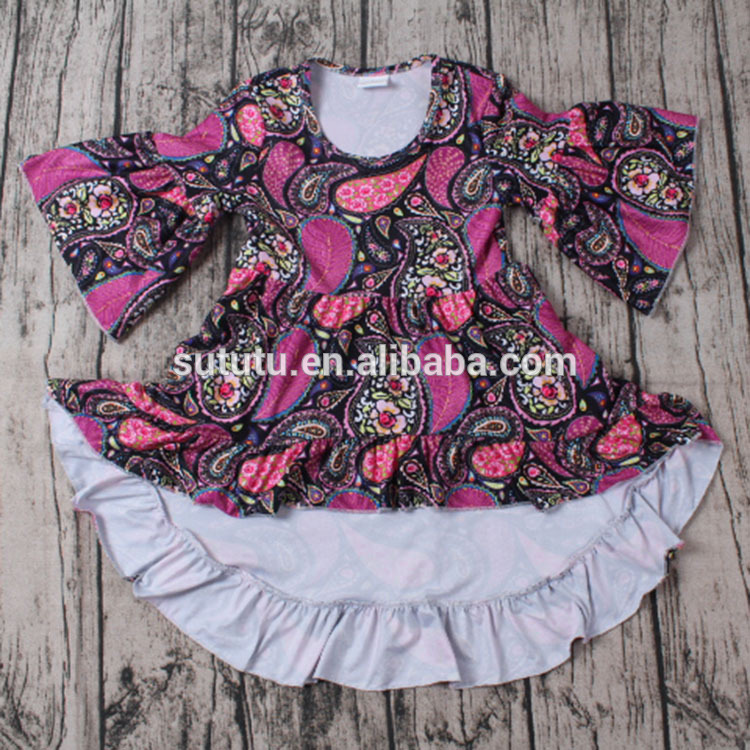 素敵な女の子コットンドレススカート長いと花デザインドレス卸売ベビー服韓国-ジュニア服（女）ドレス問屋・仕入れ・卸・卸売り