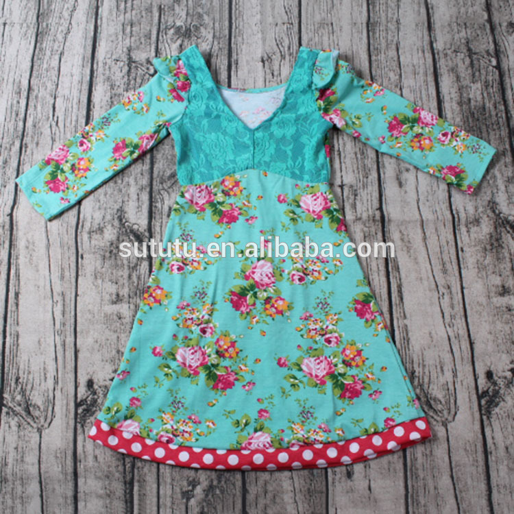 子供綿frocksデザイン勒ドレスと持っている花ワンピース十代の女の子パーティードレス2016-ジュニア服（女）ドレス問屋・仕入れ・卸・卸売り