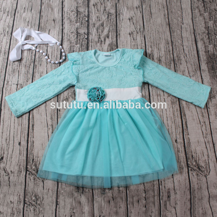 ファッション赤ちゃんの女の子ブティック服勒ドレスとを持っている花ではベルトの女の子パーティードレス-ジュニア服（女）ドレス問屋・仕入れ・卸・卸売り
