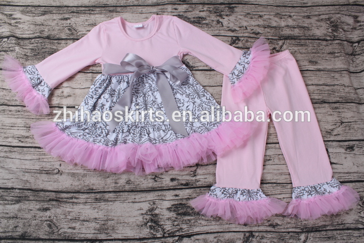 2016ベストセラー女の子服シフォンフリルデザインかわいい服キッズプリンセスおしゃれな子供服-キッズ服　セット問屋・仕入れ・卸・卸売り