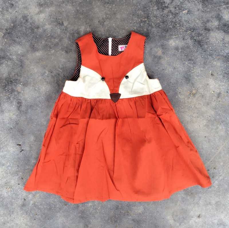 赤ちゃん女の子フォックスドレスブティックファンシーフォックスドレス用リトルガールドレス-ジュニア服（女）ドレス問屋・仕入れ・卸・卸売り