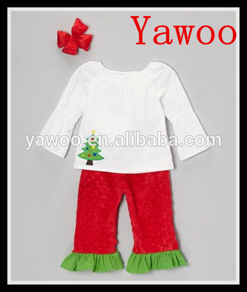 新星yawooクリスマス赤ん坊の衣類の刺繍ブティックの設計yawooミンキー赤パンツ子供衣料品の販売の衣装-キッズ服　セット問屋・仕入れ・卸・卸売り