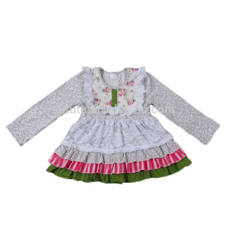 多層女の子colthingドレスロングスリーブスタイル子供美しいモデルのドレス-ジュニア服（女）ドレス問屋・仕入れ・卸・卸売り