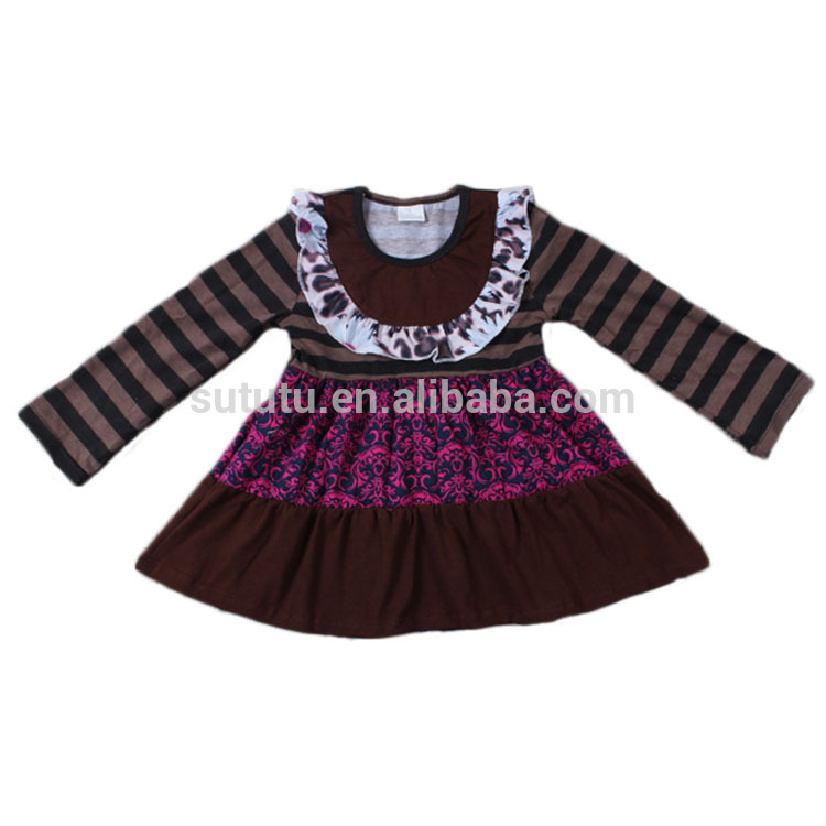 薄紫女の子冬ドレス服ファッション長袖子供ドレス女の子のため2016-ジュニア服（女）ドレス問屋・仕入れ・卸・卸売り