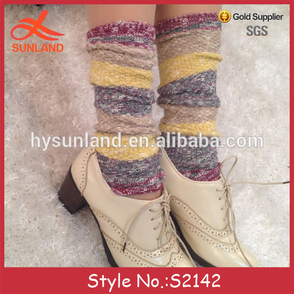 S2142アリババ保証靴下暖かい綿レッグウォーマー女性ブーツ卸売-レッグウォーマ問屋・仕入れ・卸・卸売り