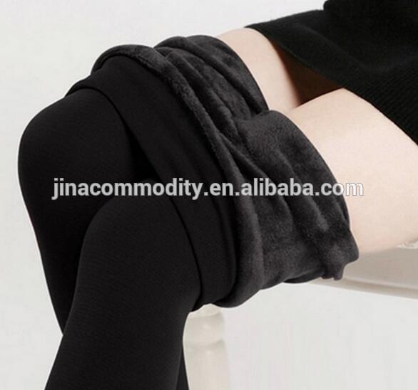 製造低moq タイツ ファッション女性フリース並ぶ黒レギンス-問屋・仕入れ・卸・卸売り