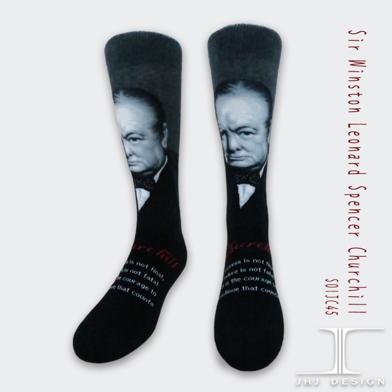 ポートレートシリーズ首相の英国チャーチルチューブソックス-ソックス問屋・仕入れ・卸・卸売り