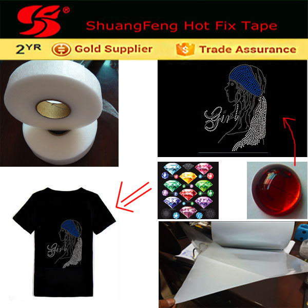 Shuangfengラインストーンデザイン修正プログラムテープロール24センチ* 100メートルホットフィックスアプリケーター-その他アパレル副資材問屋・仕入れ・卸・卸売り