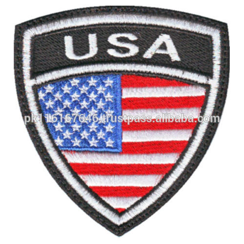 Machinerey米国クレストflag刺繍パッチ-パッチ問屋・仕入れ・卸・卸売り