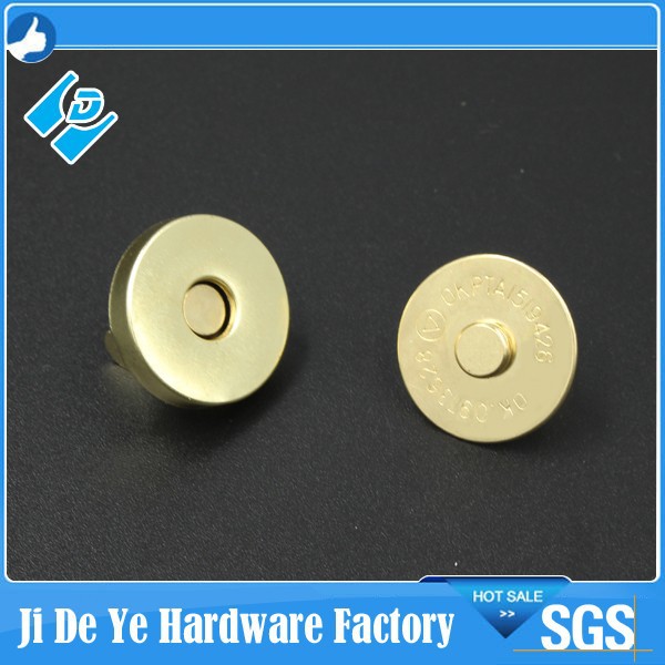 ゴールドの真鍮磁気スナップボタン14mm/ファスナー/bagacessory-ボタン問屋・仕入れ・卸・卸売り