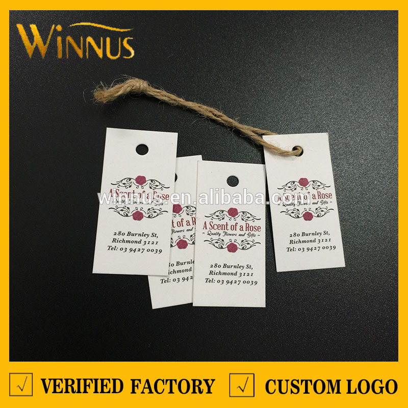 バッグtシャツ香水カジュアルスタイルリサイクルホワイトクラフト紙hangtag-アパレル副資材　タグ問屋・仕入れ・卸・卸売り