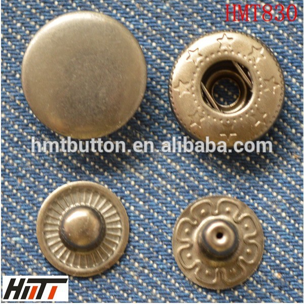 Inox201( ステンレス鋼) 金属布プレススナップボタン-ボタン問屋・仕入れ・卸・卸売り