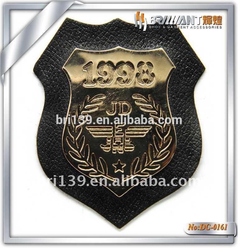 カスタムデザインの金属2015中国ファッション革パッチラベルの子供-アパレル副資材　ラベル問屋・仕入れ・卸・卸売り