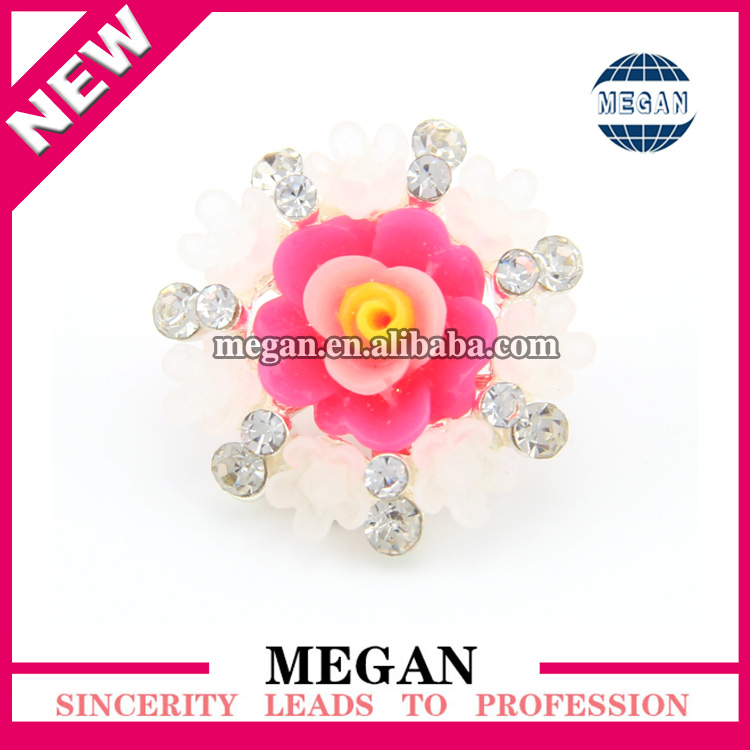 とてもかわいいバラの花真珠合金の結晶ラインストーンのボタン-ボタン問屋・仕入れ・卸・卸売り