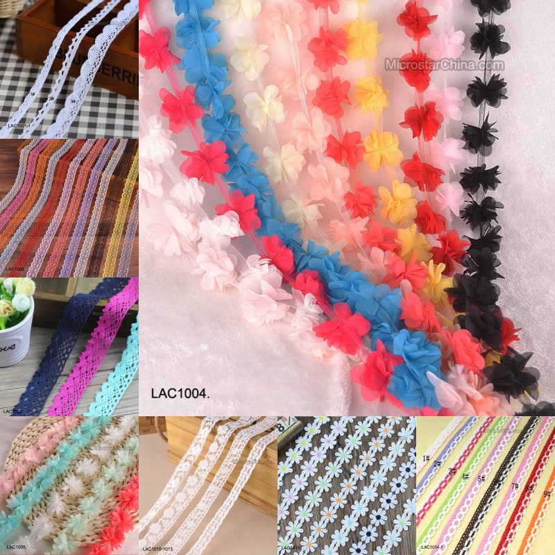 異なるサイズ高品質かぎ針編み綿レーストリム卸売-レース問屋・仕入れ・卸・卸売り