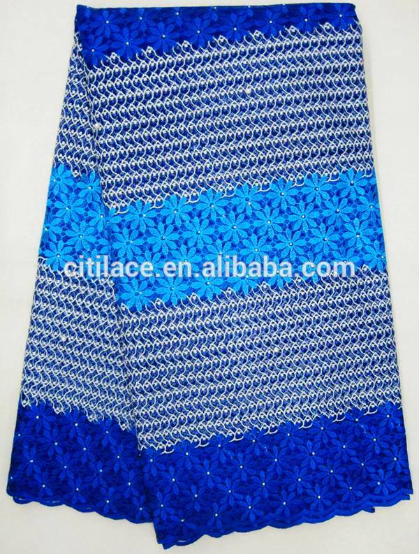 J616-2王室5ヤード高品質アフリカ刺繍チュールレース-レース問屋・仕入れ・卸・卸売り